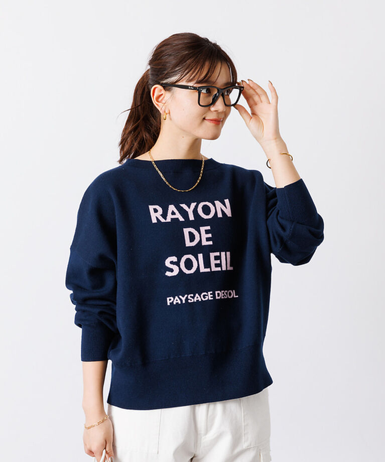 Rouge vif「【一部店舗限定】 ジャガードロゴニット」|ニット・セーター|