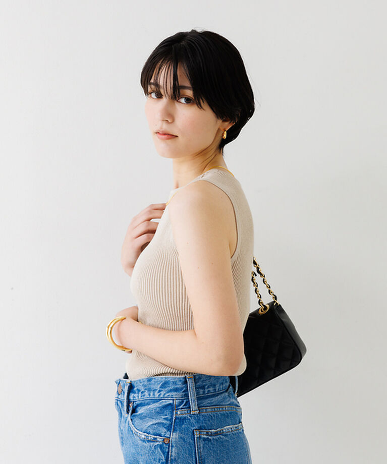 Rouge vif「ノースリーブリブニット」|ニット・セーター|