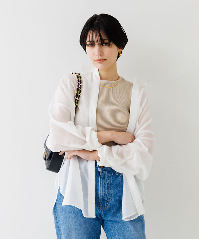 Rouge vif「ノースリーブリブニット」|ニット・セーター|