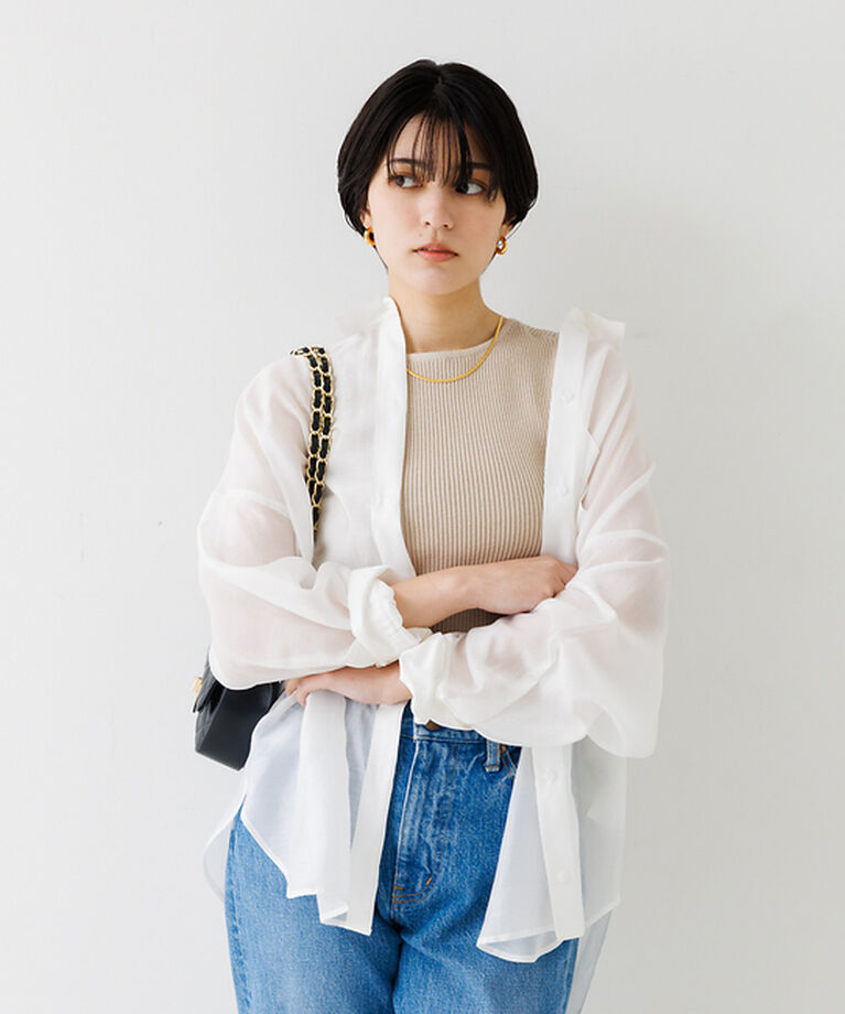 Rouge vif「ノースリーブリブニット」|ニット・セーター|