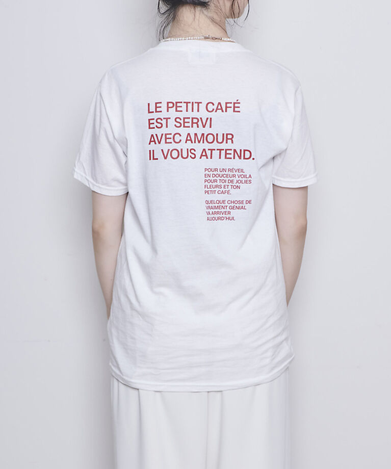 Rouge vif「前後ロゴコンパクトT」|Tシャツ・カットソー|