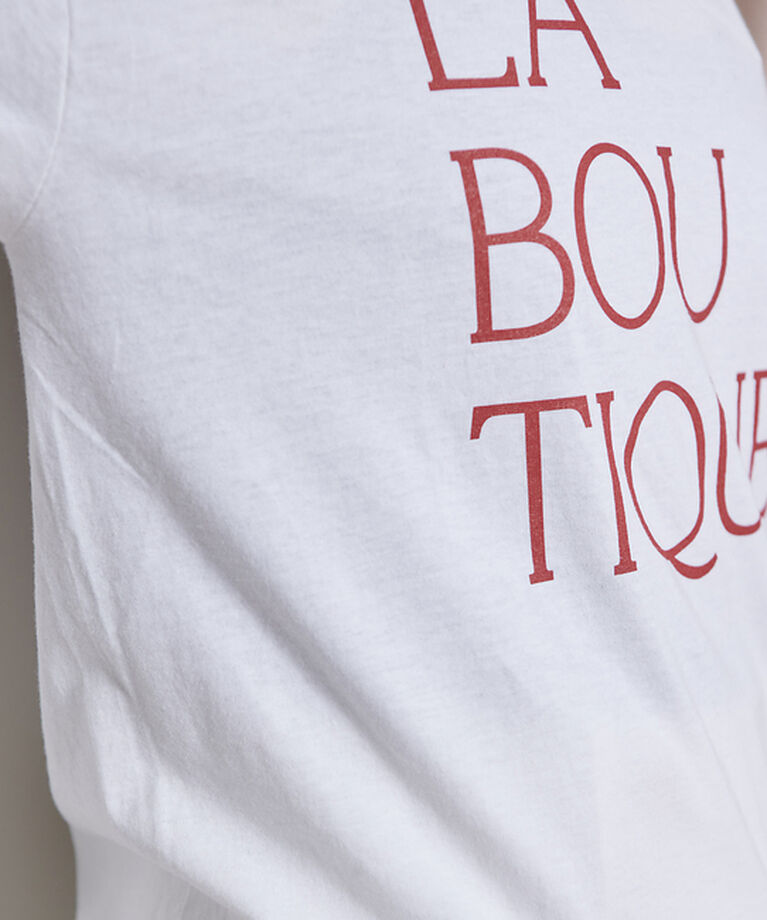 Rouge vif「前後ロゴコンパクトT」|Tシャツ・カットソー|