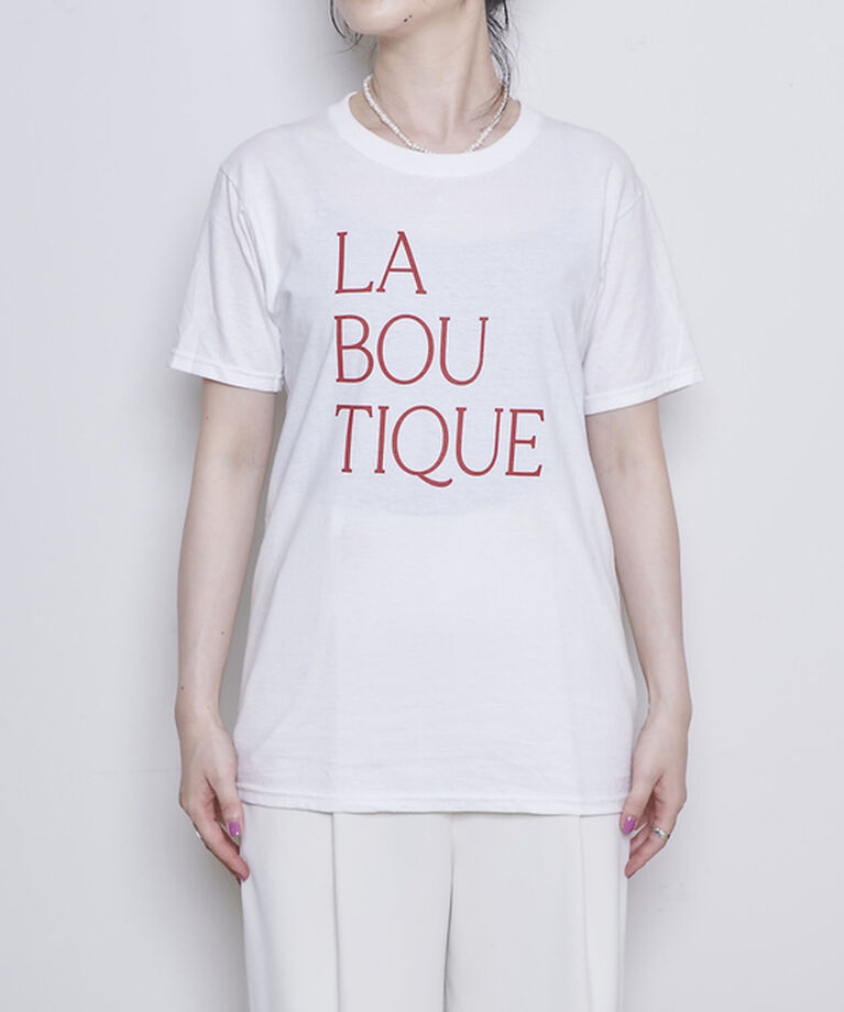 Rouge vif「前後ロゴコンパクトT」|Tシャツ・カットソー|