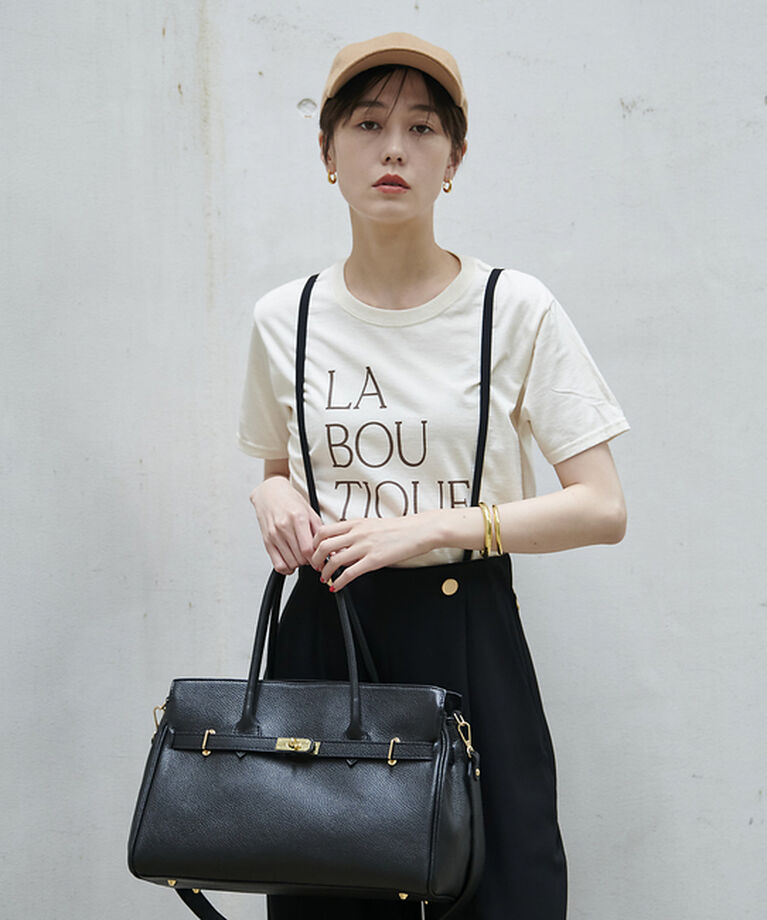 Rouge vif「前後ロゴコンパクトT」|Tシャツ・カットソー|