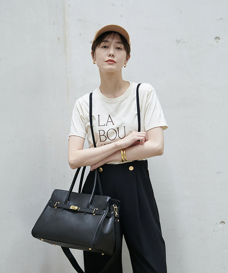 Rouge vif「前後ロゴコンパクトT」|Tシャツ・カットソー|