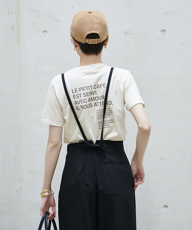 Rouge vif「前後ロゴコンパクトT」|Tシャツ・カットソー|