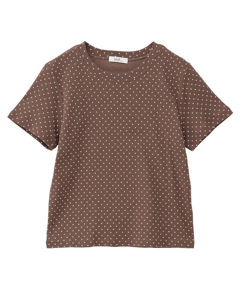 earth music&ecology「ドットプリントTシャツ」|Tシャツ・カットソー|