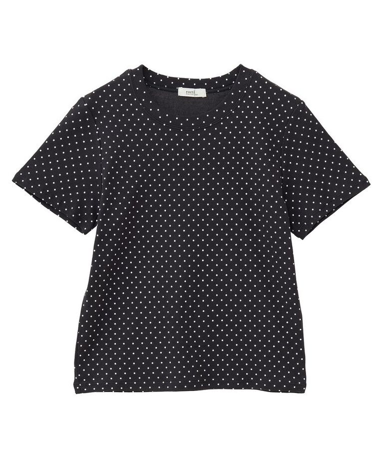 earth music&ecology「ドットプリントTシャツ」|Tシャツ・カットソー|Black