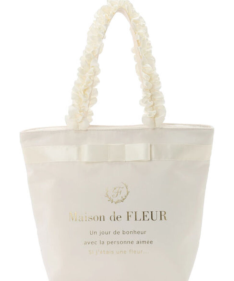 Maison de FLEUR「ブランドロゴフリルハンドルトートMバッグ」|トートバッグ|