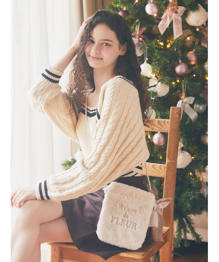 Maison de FLEUR「メモリアルファーパールミニショルダーバッグ」|ショルダー・メッセンジャー|