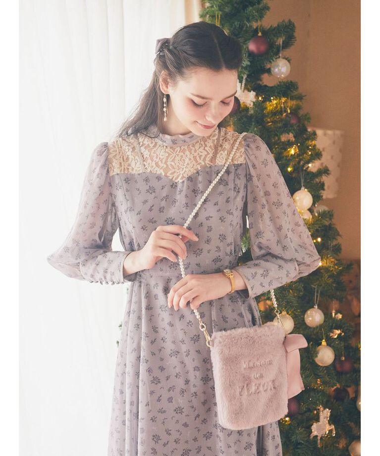 Maison de FLEUR「メモリアルファーパールミニショルダーバッグ」|ショルダー・メッセンジャー|