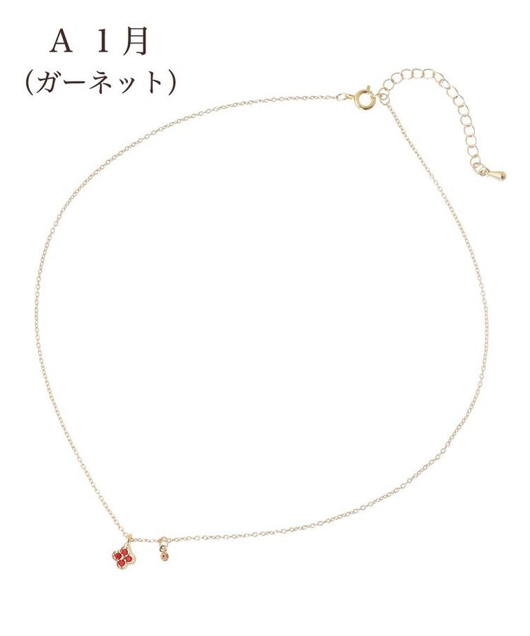 Maison de FLEUR「バースストーンカラーネックレス」|ネックレス|