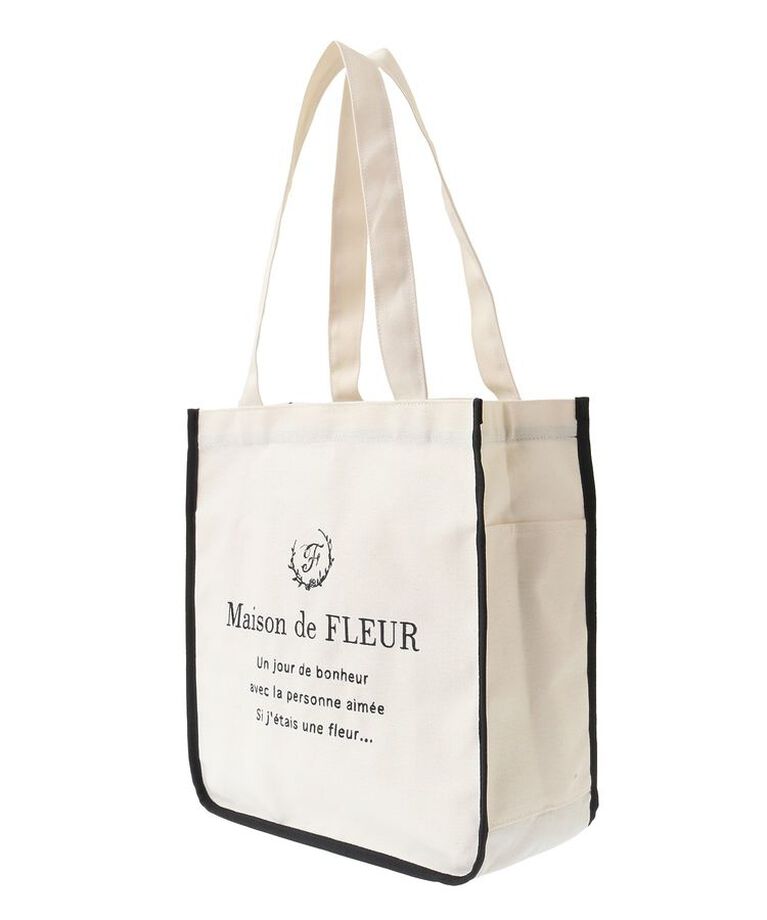 Maison de FLEUR「パイピングスクエアトートバッグ」|トートバッグ|