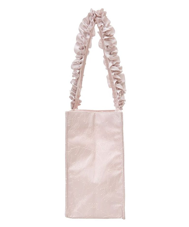 Maison de FLEUR「レースフリルハンドルスクエアトートMバッグ」|トートバッグ|