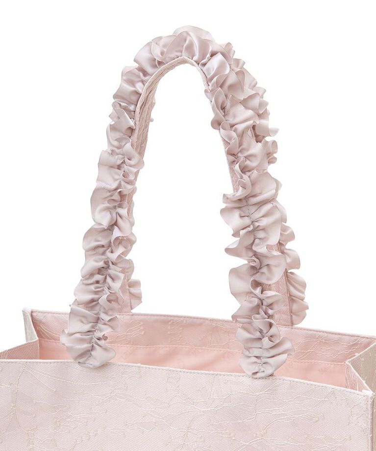 Maison de FLEUR「レースフリルハンドルスクエアトートMバッグ」|トートバッグ|