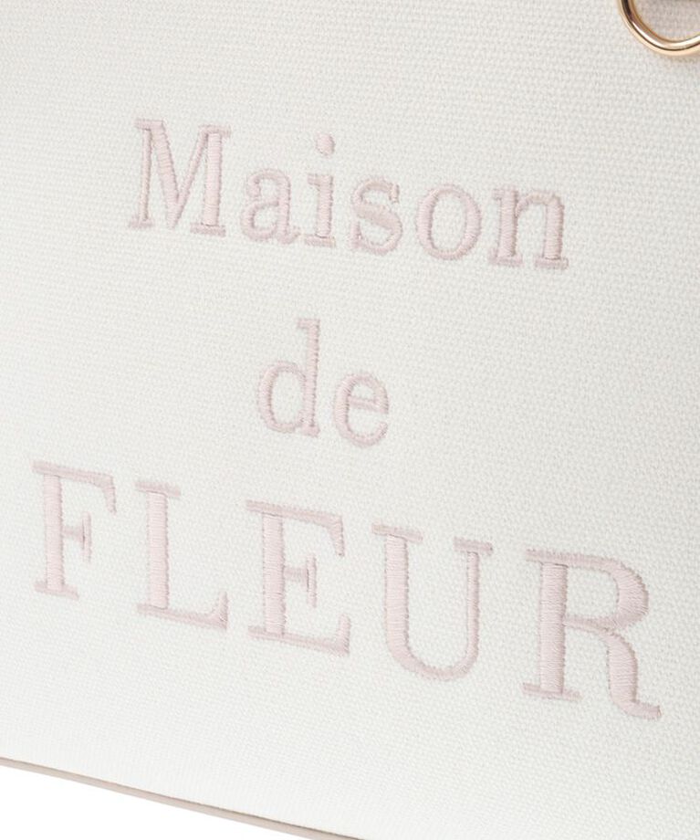Maison de FLEUR「ロゴ刺繍キャンバス2Wayトートバッグ」|トートバッグ|