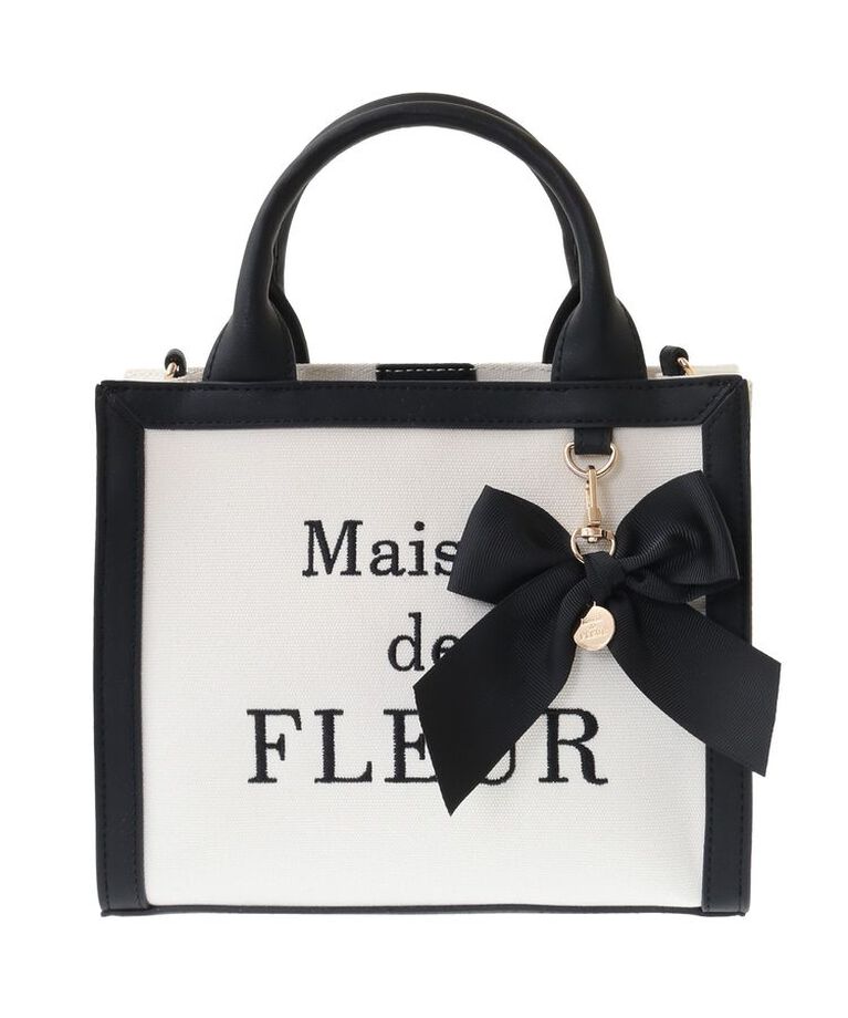 Maison de FLEUR「ロゴ刺繍キャンバス2Wayトートバッグ」|トートバッグ|