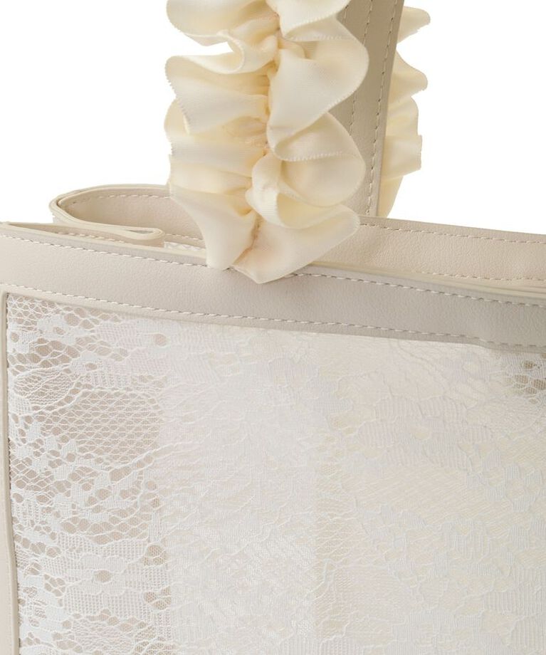 Maison de FLEUR「メッシュレーススクエアトートバッグ」|トートバッグ|