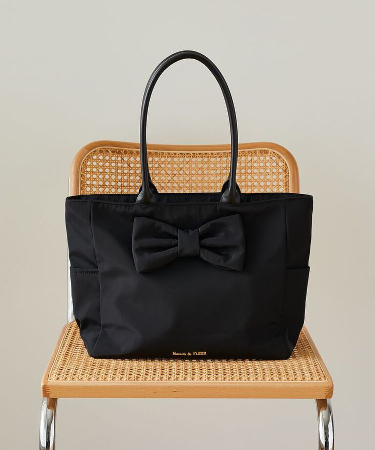 Maison de FLEUR「フロントリボンキャリーオンバッグ」|トートバッグ|