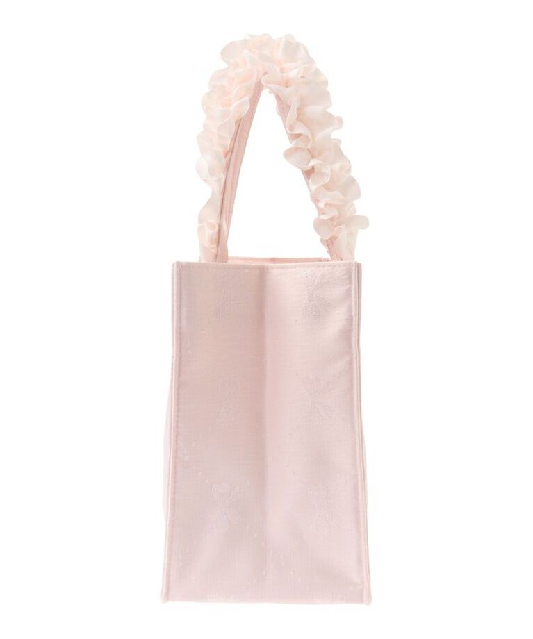 Maison de FLEUR「EC限定リボン柄ジャカードスクエアトートS」|トートバッグ|
