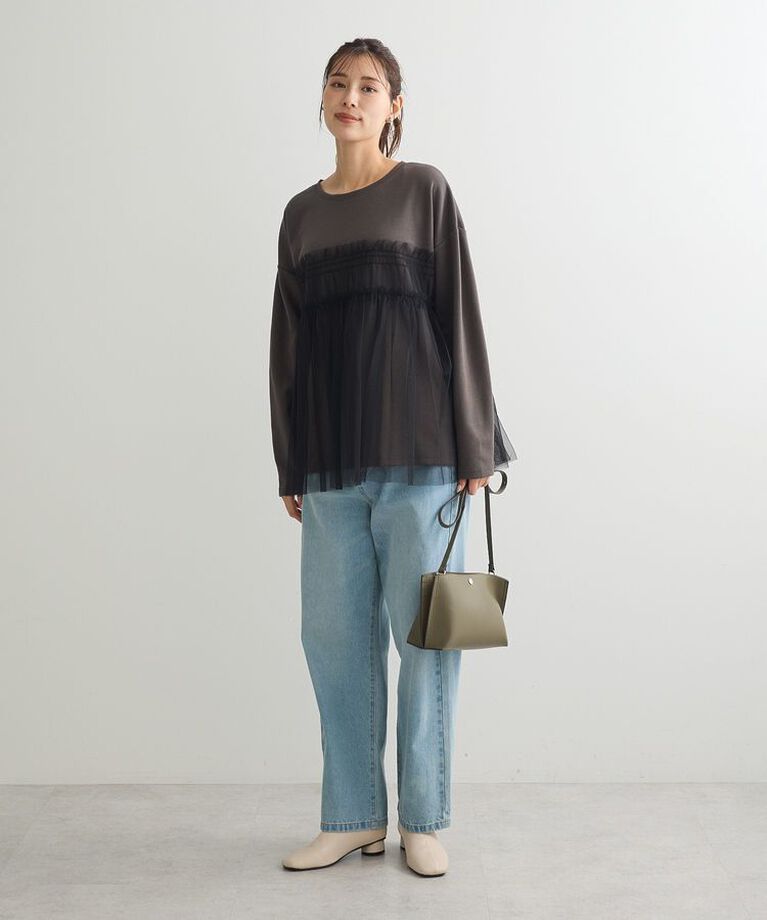Green Parks「・ELENCARE DUE チュールレイヤープルオーバー」|Tシャツ・カットソー|