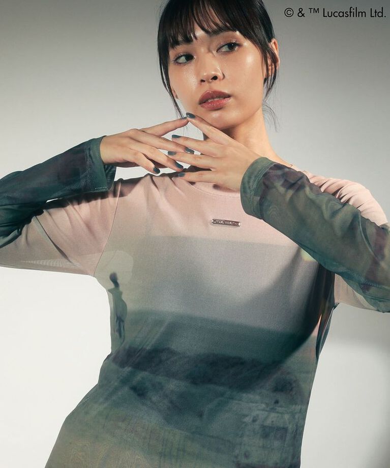 Green Parks「STAR WARS/シアープリントTシャツ」|Tシャツ・カットソー|Orange