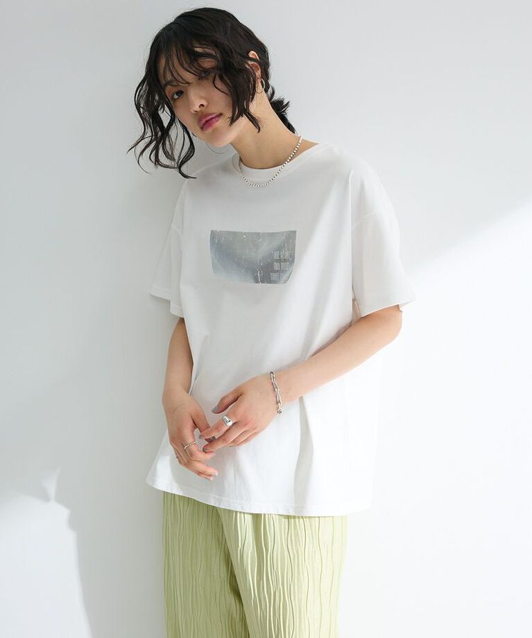 Green Parks「・ELENCARE DUE 箔プリントTEE」|Tシャツ・カットソー|