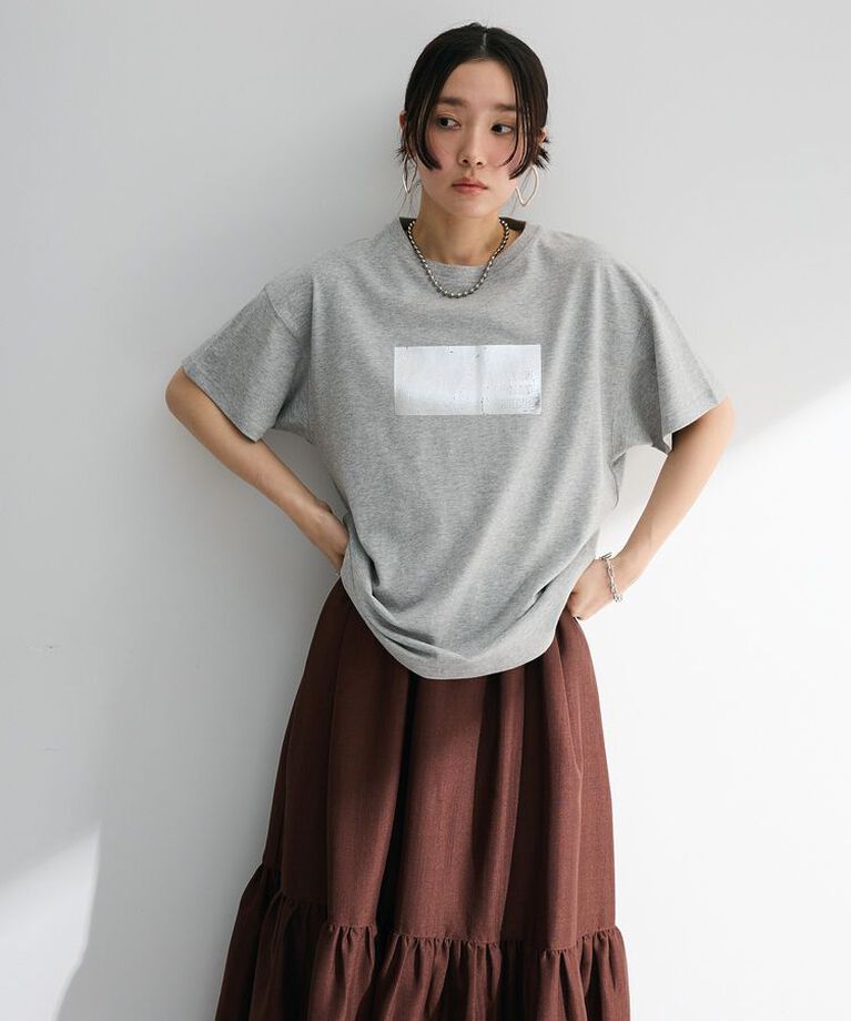 Green Parks「・ELENCARE DUE 箔プリントTEE」|Tシャツ・カットソー|