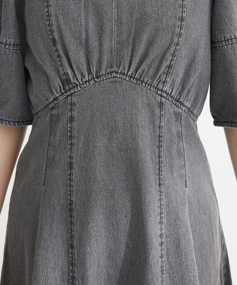 Green Parks「・ELENCARE DUE デニム5分袖ワンピース」|ワンピース|