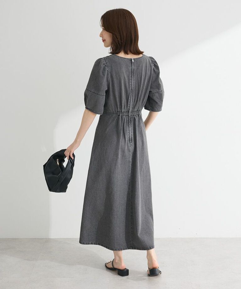 Green Parks「・ELENCARE DUE デニム5分袖ワンピース」|ワンピース|