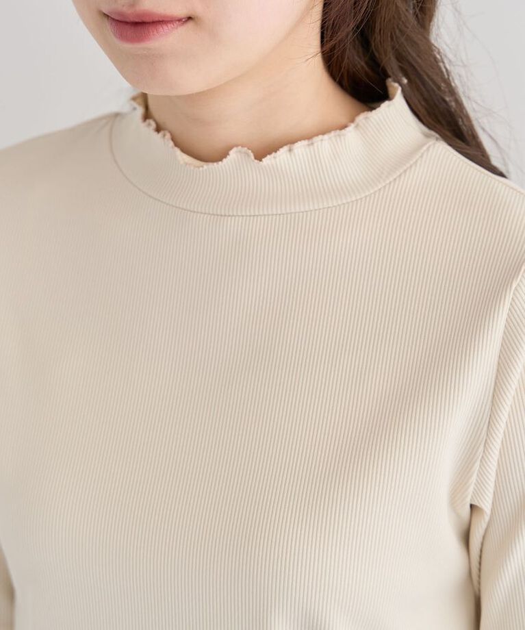 Green Parks「・Petit Fleur 5分袖メロウリブTEE」|Tシャツ・カットソー|