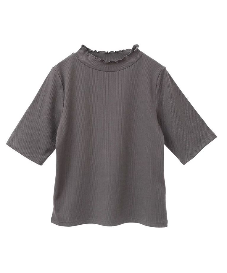 Green Parks「・Petit Fleur 5分袖メロウリブTEE」|Tシャツ・カットソー|