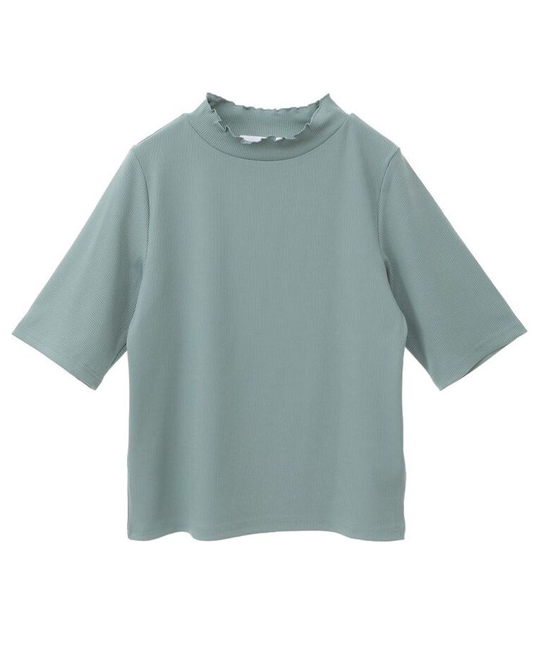 Green Parks「・Petit Fleur 5分袖メロウリブTEE」|Tシャツ・カットソー|
