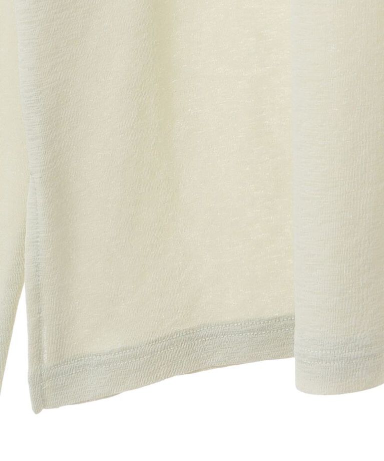 Green Parks「シアー切替長袖プルオーバー」|Tシャツ・カットソー|
