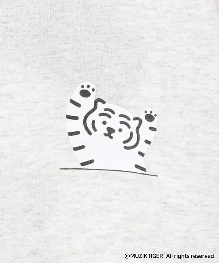 Green Parks「ムジークタイガー/さがら刺繍ゆるTシャツ」|Tシャツ・カットソー|