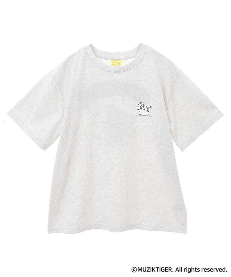 Green Parks「ムジークタイガー/さがら刺繍ゆるTシャツ」|Tシャツ・カットソー|