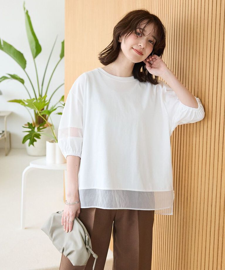 armonia「シアードッキングプルオーバー」|Tシャツ・カットソー|Off White