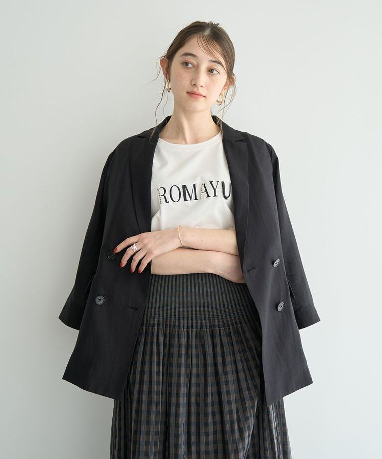YECCA VECCA「リバーシブルチェックフレアスカート」|フレア|