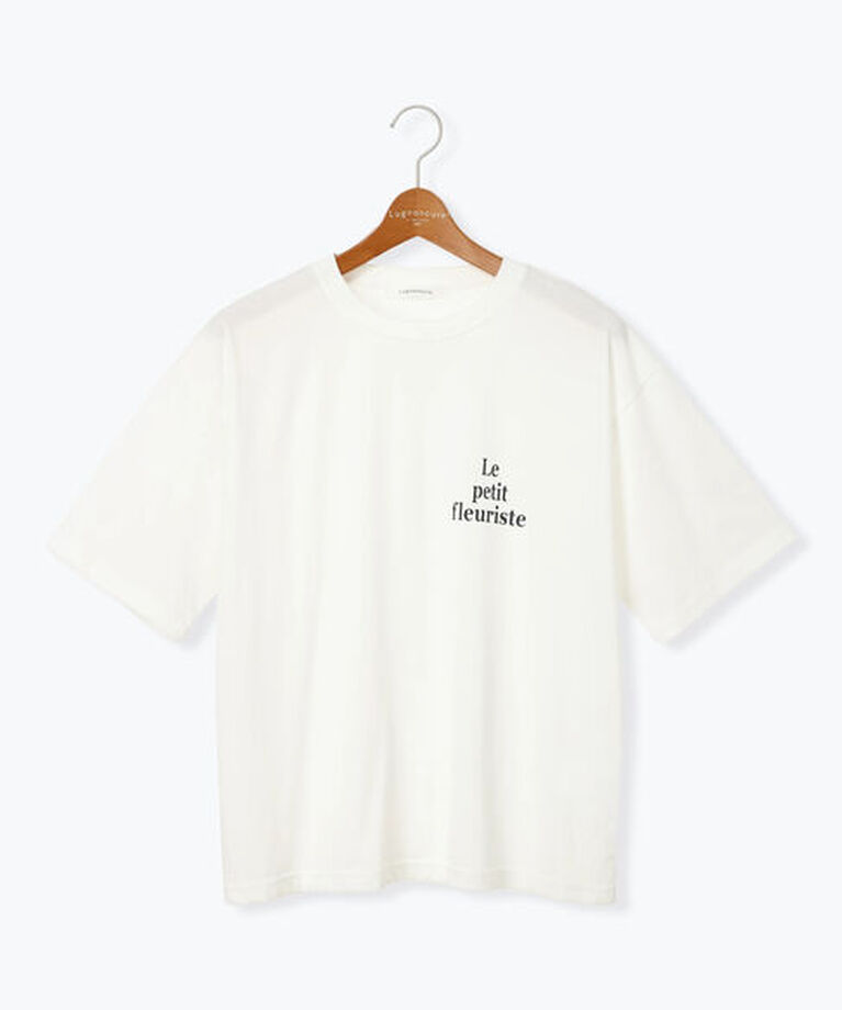 Lugnoncure「【接触冷感】ワンポイントロゴBIGTシャツ《2025summer catalog item》」|Tシャツ・カットソー|オフホワイト