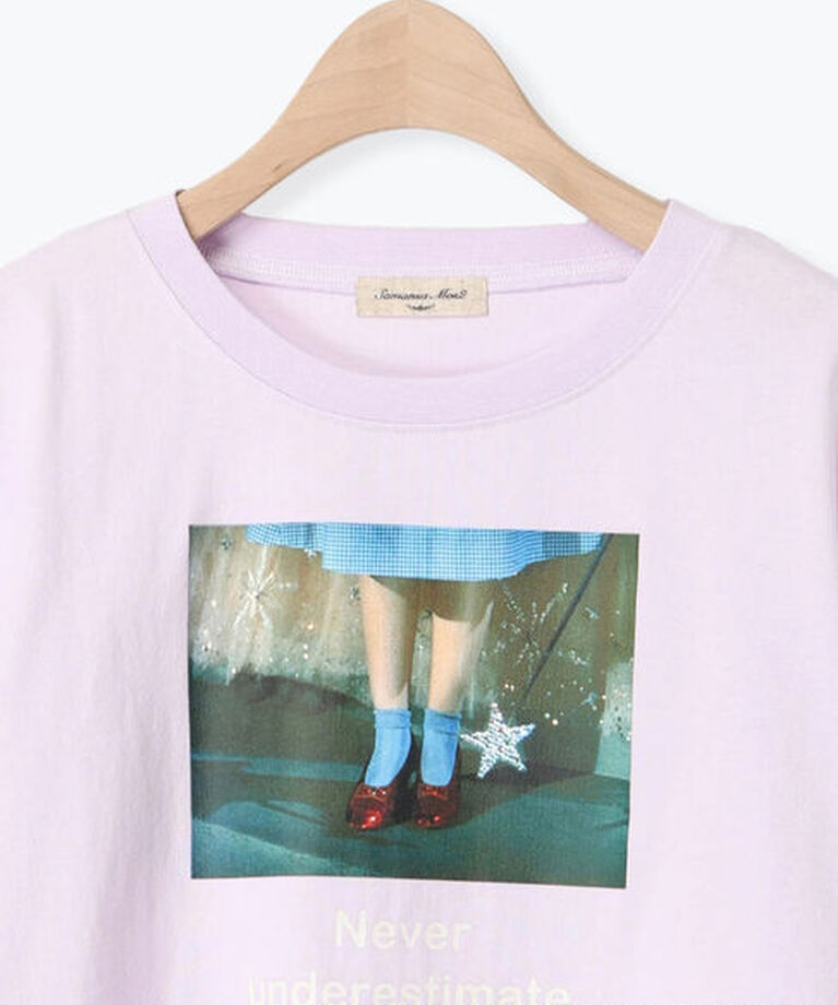 Samansa Mos2「【オズの魔法使/赤い靴】プリントTシャツ」|Tシャツ・カットソー|
