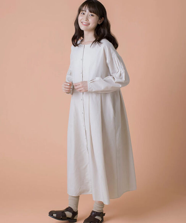 Samansa Mos2「【ゆべし×Samansa Mos2】切替2WAYワンピース」|ワンピース|ベージュ
