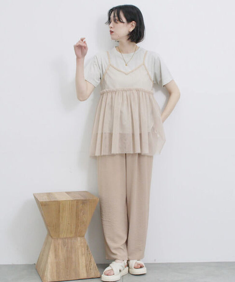 Samansa Mos2 blue「パテッドクロスサンダル」|ビジネス・ドレスシューズ|