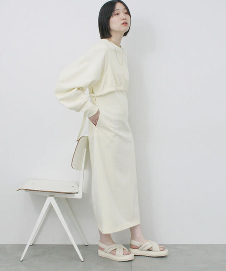 Samansa Mos2 blue「パテッドクロスサンダル」|ビジネス・ドレスシューズ|