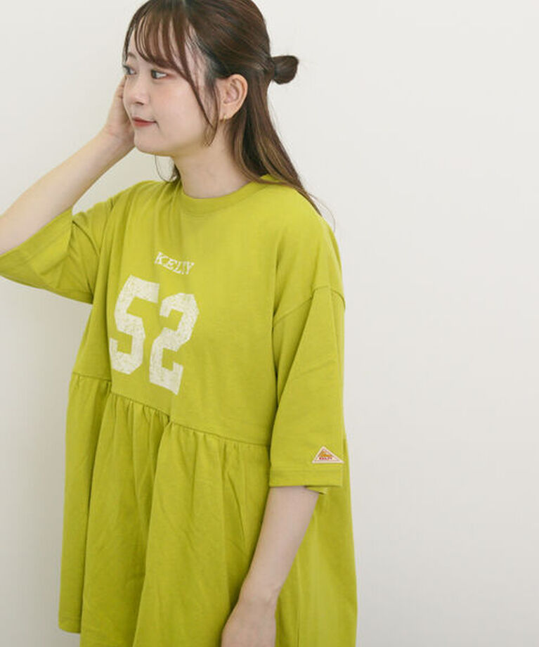 Samansa Mos2「【KELTY×Samansa Mo2】ギャザーチュニックTシャツ」|Tシャツ・カットソー|