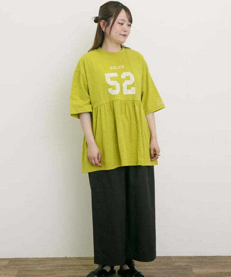 Samansa Mos2「【KELTY×Samansa Mo2】ギャザーチュニックTシャツ」|Tシャツ・カットソー|