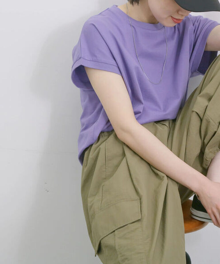 Samansa Mos2 blue「◎ナイロンカーゴパンツ」|その他|