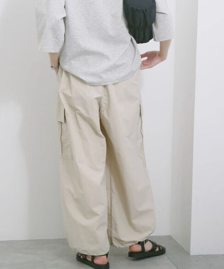 Samansa Mos2 blue「◎ナイロンカーゴパンツ」|その他|
