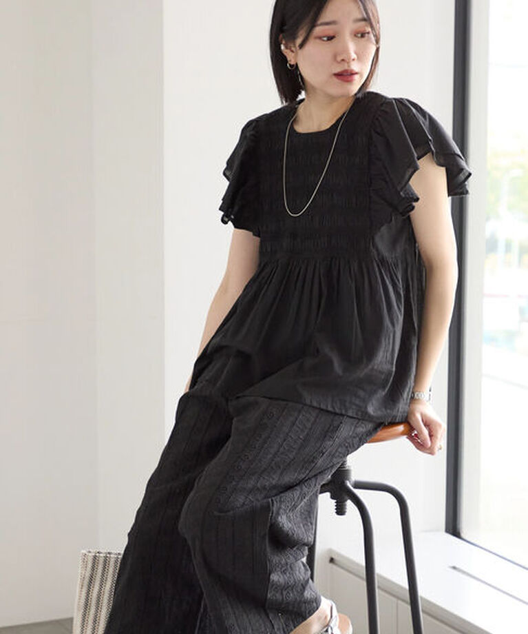 Samansa Mos2 blue「【Made in India】シフリーパンツ」|その他|