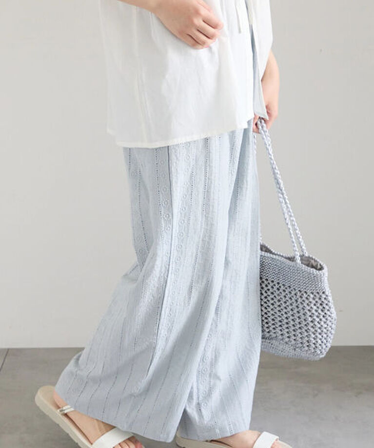 Samansa Mos2 blue「【Made in India】シフリーパンツ」|その他|