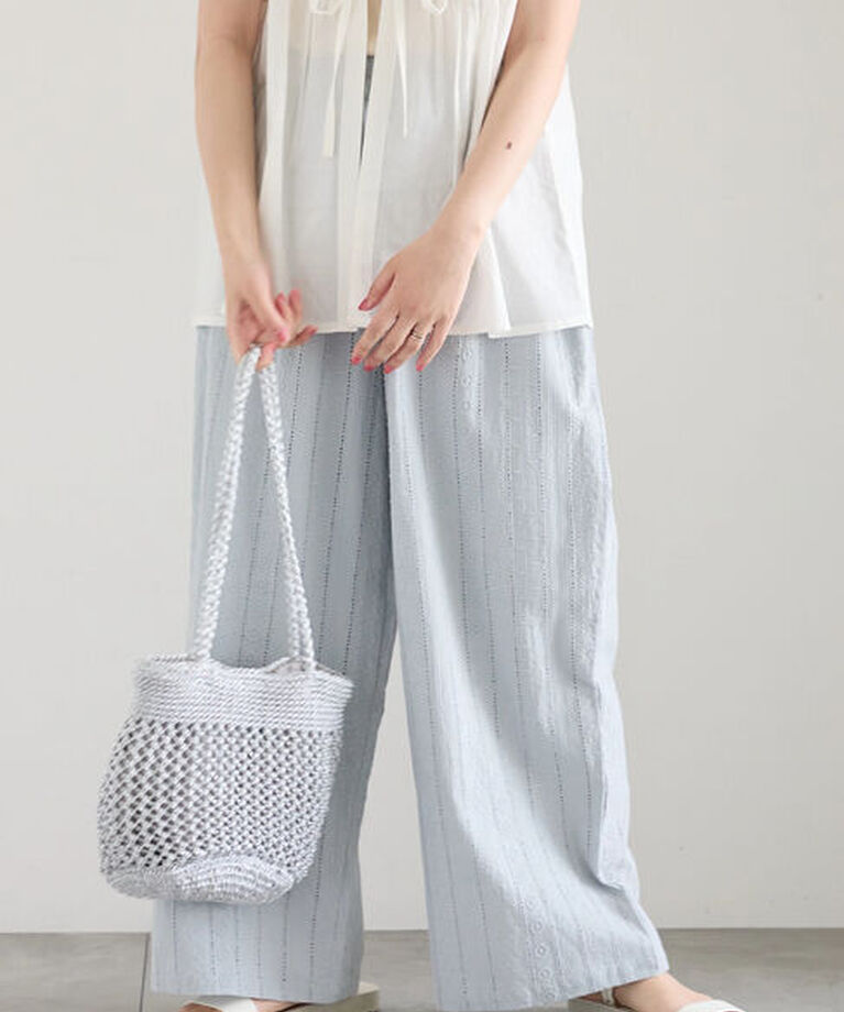 Samansa Mos2 blue「【Made in India】シフリーパンツ」|その他|